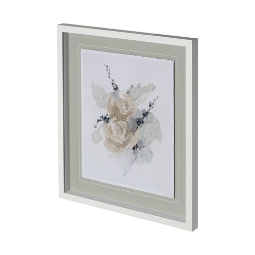 12830 - Together I by Melody Ducharme a Hand Embellished Textured Framed Art Print Matted under Glass