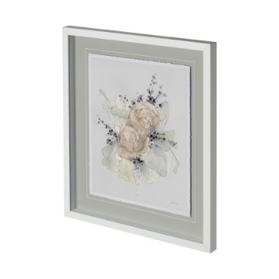 12831 - Together II by Melody Ducharme a Hand Embellished Textured Framed Art Print Matted under Glass