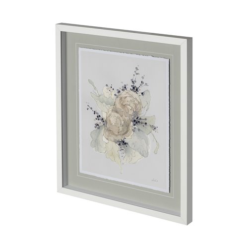 12831 - Together II by Melody Ducharme a Hand Embellished Textured Framed Art Print Matted under Glass