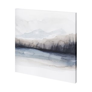 Horizon Shadow I by Grace Popp a Hand Embellished Textured Canvas