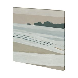 Coastal Lines I by Emma Scarvey a Hand Embellished Textured Canvas