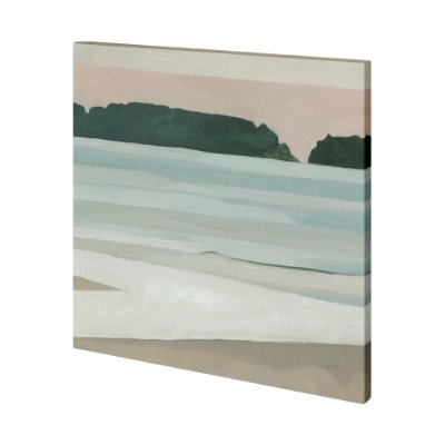 101231-S - Coastal Lines III by Emma Scarvey a Hand Embellished Textured Canvas