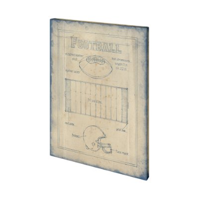 101242-L - All About the Game II by Ethan Harper a Hand Embellished Textured Canvas