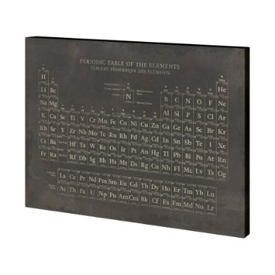 101247-S - Periodic Table by Vintage Collection a Hand Embellished Textured Canvas
