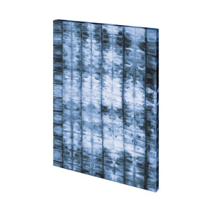 Kanari II Indigo by Mercana Studio a Hand Embellished Textured Canvas