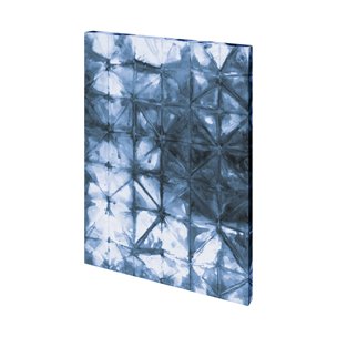 Kanari IV Indigo by Mercana Studio a Hand Embellished Textured Canvas