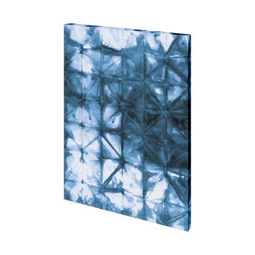 101274-L - Kanari IV Indigo by Mercana Studio a Hand Embellished Textured Canvas