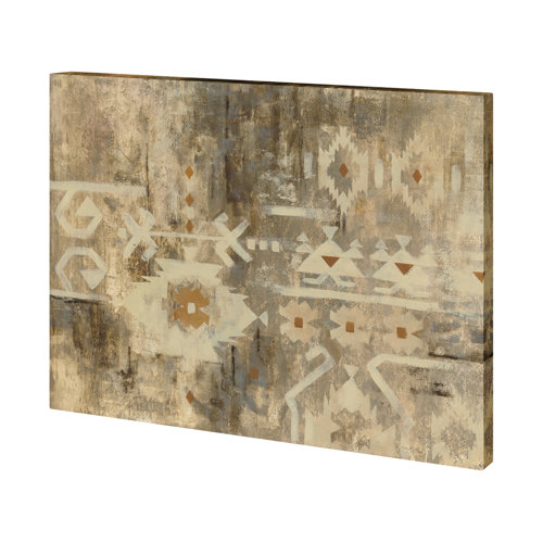 101278-S - Southwest Design III by Mercana Studio a Hand Embellished Textured Canvas