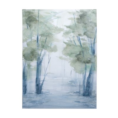101295-L - Forest Dew I by Melody Ducharme  a Hand Embellished Textured Canvas