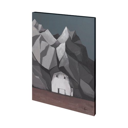 101341-L - Flatten Barn II by Jonathan Klassen a Hand Embellished Textured Canvas