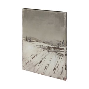 Silent Snow I by Jonathan Klassen a Hand Embellished Textured Canvas
