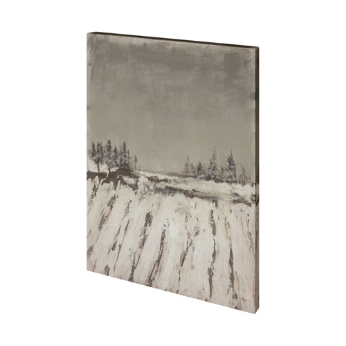 101345-L - Silent Snow II by Jonathan Klassen a Hand Embellished Textured Canvas