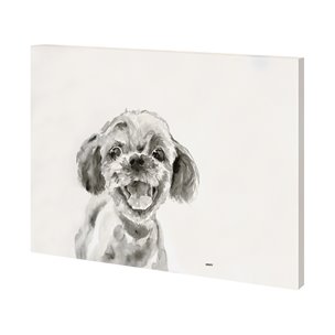 Walk Time 3 by Mercana Studio a Hand Embellished Textured Canvas