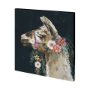 101375-S - Lovely Llama II by Victoria Borges a Hand Embellished Textured Canvas