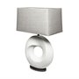 68337 - Celtica (26.8"H) White Resin Ring-Shaped Base Table Lamp