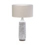 68341 - Harlan (30.5"H) Beige-Toned Fabric Shade Gray Concrete Base Table Lamp 