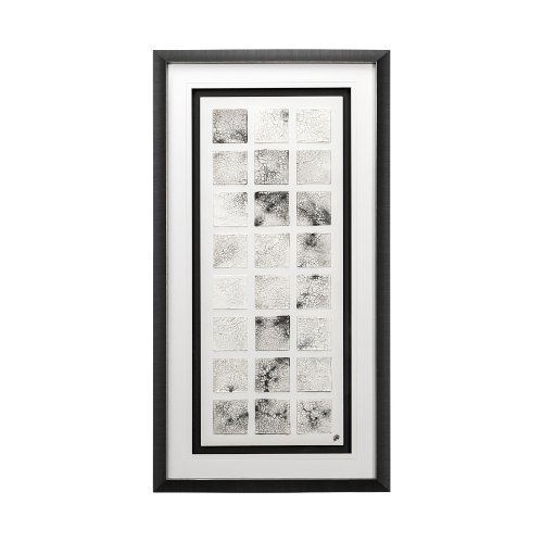 12763 - Cracking Blocks by Studio M a handmade Original Framed Artwork under Glass