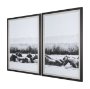 12833 - Water Horses III 1 by PH Burchett a Hand Embellished Textured Framed Photo Art Print Matted under Gl