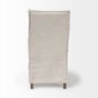 68188 - Elbert I Cream Fabric Slip-Cover Brown Wooden Base Dining Chair