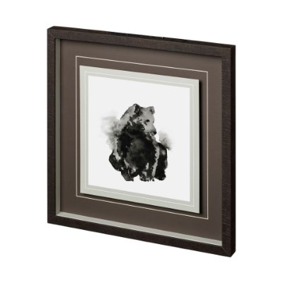 12497 - Keemun by Kristine Hegre a Hand Embellished Textured Framed Art Print Matted under Glass