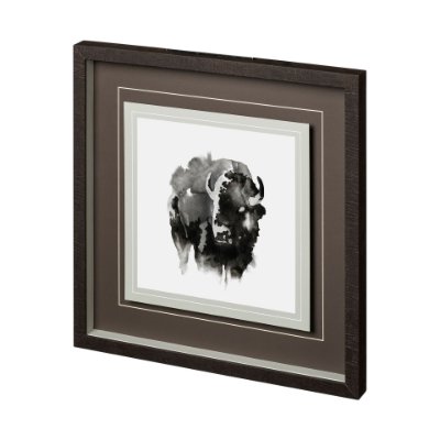 12495 - Assam by Kristine Hegre a Hand Embellished Textured Framed Art Print Matted under Glass