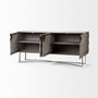 68222 - Excelsior I (72x18.3) Solid Wood Gold Metal Base 4 Cabinet Door SideBoard