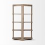 68212 - Turnbull I 42L x 16W x 72H Light Brown Wood Four Shelf Shelving Unit