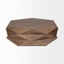 68229 - Arreto 48" Hexagonal Hinged Solid Wood Top and Base Coffee Table 