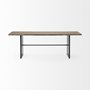 68244 - Ledger III 84x38 Brown Solid Wood Top & Base Dining Table