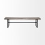 68242 - Ledger I 70L x 17W Brown Live-Edge Wooden Dining Bench 