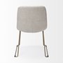 68316 - Sawyer I Beige Fabric Seat Gold Metal Frame Dining Chair 