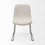 68316 - Sawyer I Beige Fabric Seat Gold Metal Frame Dining Chair 