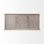 68204 - Braxton III 81.5x18.5 Natural Brown Solid Wood 3 Drawer 6 Door Sideboard
