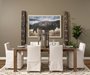 67525-AB - Burlington 66"H Brown Reclaimed Wood 10 Metal Ring Wall Candle Holder