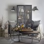 65123 - Taza 10.3x12 Gray Metal Dome Shade Wall Sconce