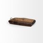 68149 - Durone (Set of 2) Brown Wooden Live Edge Serving Trays
