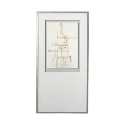 12699 - Stave II by Studio M a handmade Original Framed Artwork under Glass