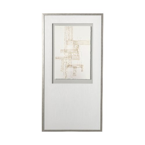 12699 - Stave II by Studio M a handmade Original Framed Artwork under Glass
