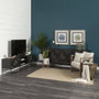 67741 - Hogarth I Dark Brown Solid Wood TV Stand Media Console with Storage, TV up to 81"