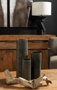 68025 - Kona II Medium Black/Gold Ceramic Vase 