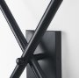 68269 - Xendi 4x25 Black Toned Metal Sputnik Wall Sconce 