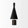 68287 - Tremont I 23"L x 5.25"W x 17.5"H Black/Gold Metal Conical Shade Wall Sconce