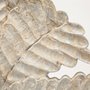 68169 - Kamara I (Small) 12L x 4W White Washed Wood W/Antiqued Silver Botanical Decorative Object