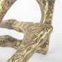 67808 - Delaunay I (Large) 10L X9W Gold Hammered Metal Interlinked Patterned