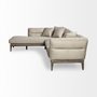 68183-AB - Denali IV 121" Beige Upholstered Wooden Frame Left Four Seater Sectional