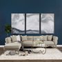 68183-AB - Denali IV 121" Beige Upholstered Wooden Frame Left Four Seater Sectional