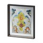 12917 - Bohemian Ikat II by Chariklia Zarris a Hand Embellished Textured Framed Art Print Matted under Glass