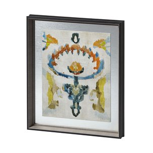 Bohemian Ikat VI by Chariklia Zarris a Hand Embellished Textured Framed Art Print Matted under Glass