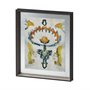 12921 - Bohemian Ikat VI by Chariklia Zarris a Hand Embellished Textured Framed Art Print Matted under Glass