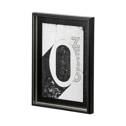 12949 - Value Collector 0 by Mercana Studio a Hand Embellished Textured Framed Art Print